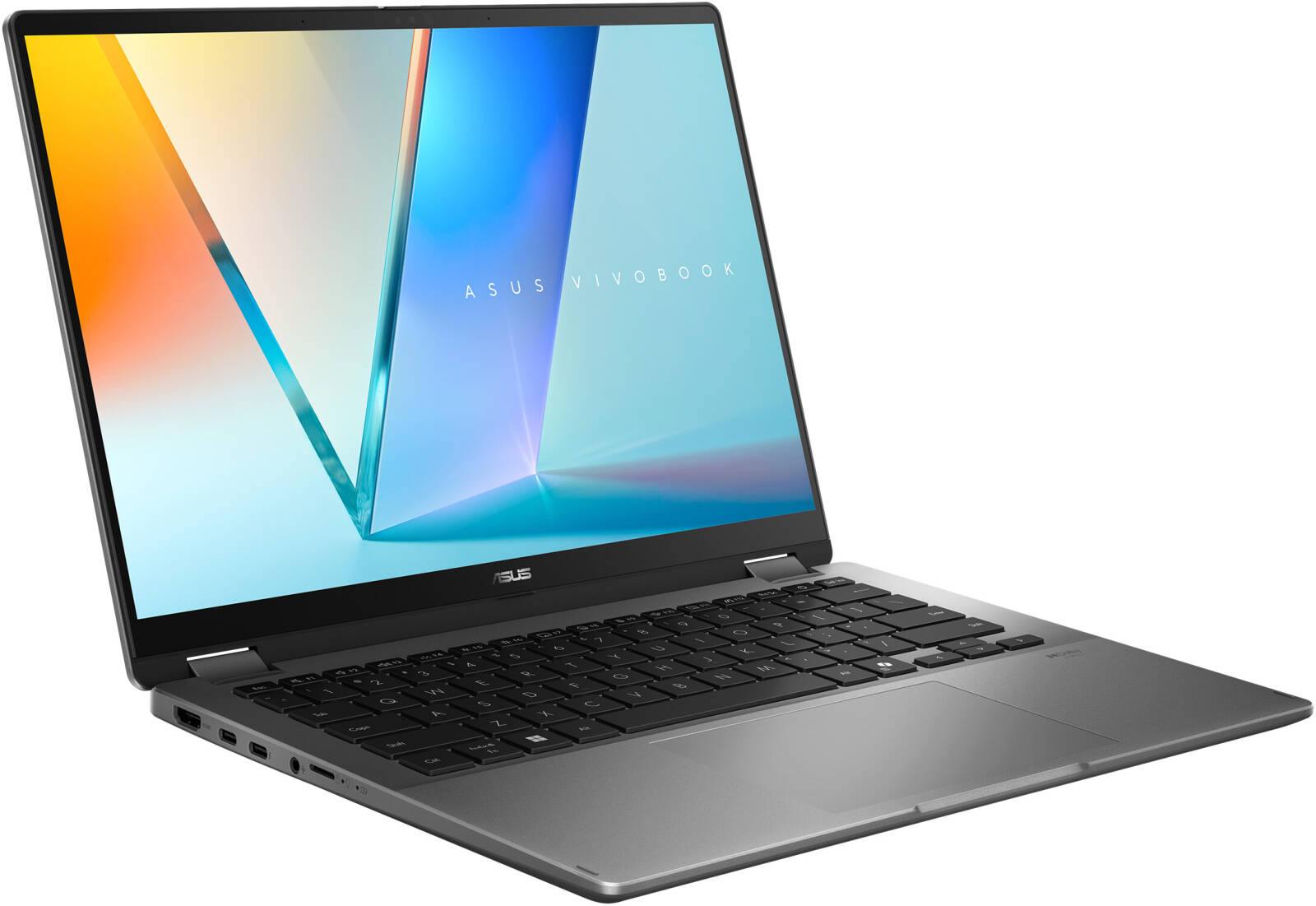 ASUS Vivobook 14 Flip TP3407SA-SG148W 2-in-1 Laptop Intel Core Ultra 5-226V Processor 16GB Ram 512GB SSD Storage Intel Arc Graphics 14 Inch WUXGA OLED Touch Display Operating System Windows 11 Home English Backlit Keyboard With Stylus Pen - Matte Gray