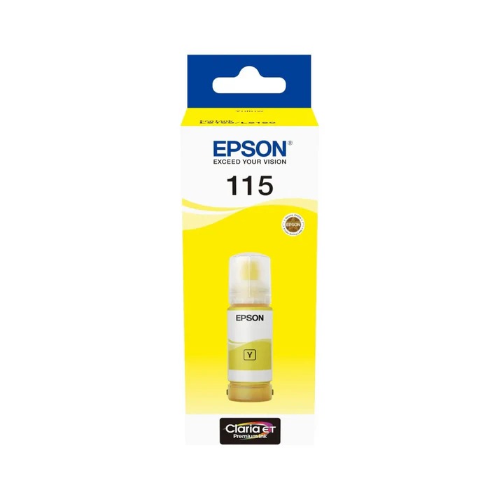 Epson 115 (70ml) Original Ink Bottle 70ml for Epson L8160, L8180 Printers - Yellow