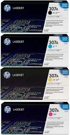 HP 307A Full Set ( Black, Cyan, Yellow, Magenta) Original LaserJet Toner Cartridge
