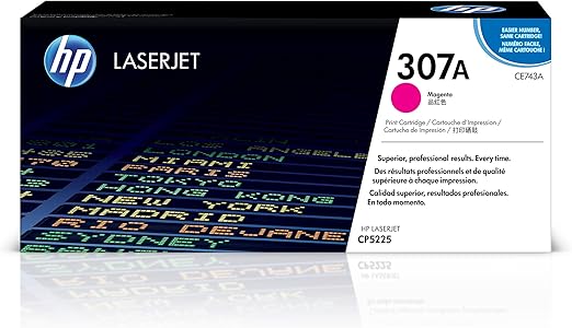 HP 307A Magenta Original LaserJet Toner Cartridge, CE743A
