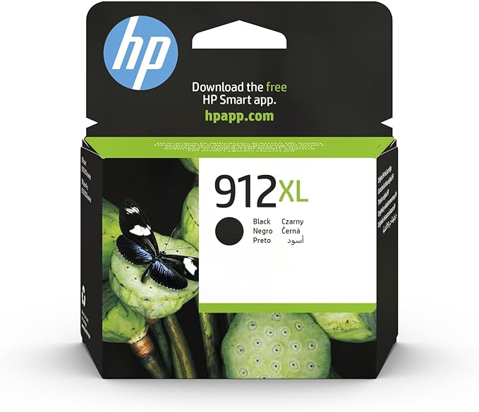 خرطوشة حبر أصلية عالية السعة HP 912XL باللون الأسود (3YL84AE)