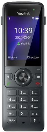 Yealink AX83H IP Phone – Wireless Design with Wi-Fi & Bluetooth, 5 Multiple Conferencing, Mountable on Wall or Stand