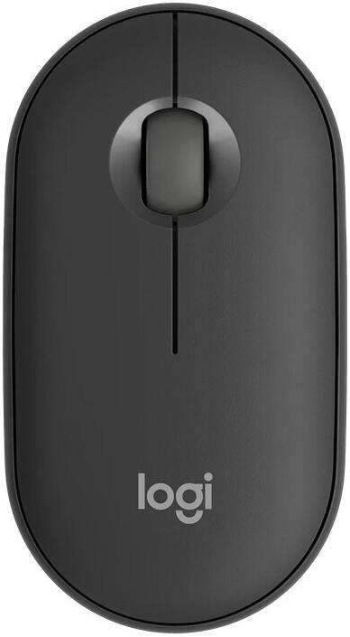 Logitech Pebble Mouse 2 M350s Slim Bluetooth Wireless Mouse Silent Clicks, Multi-Device Pairing, 4000 DPI Optical Sensor Graphite 