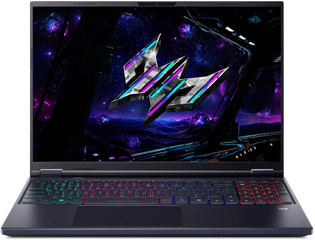حاسوب محمول للألعاب Acer Predator Helios Neo 16 AI معالج Intel Core Ultra 9-275HX ذاكرة 16GB رام تخزين 1TB SSD بطاقة رسومات NVIDIA GeForce RTX 5060 بذاكرة 8GB شاشة 16 بوصة WQXGA بمعدل تحديث 180Hz نظام التشغيل Windows 11 Home لوحة مفاتيح بإضاءة RGB مع لغتي