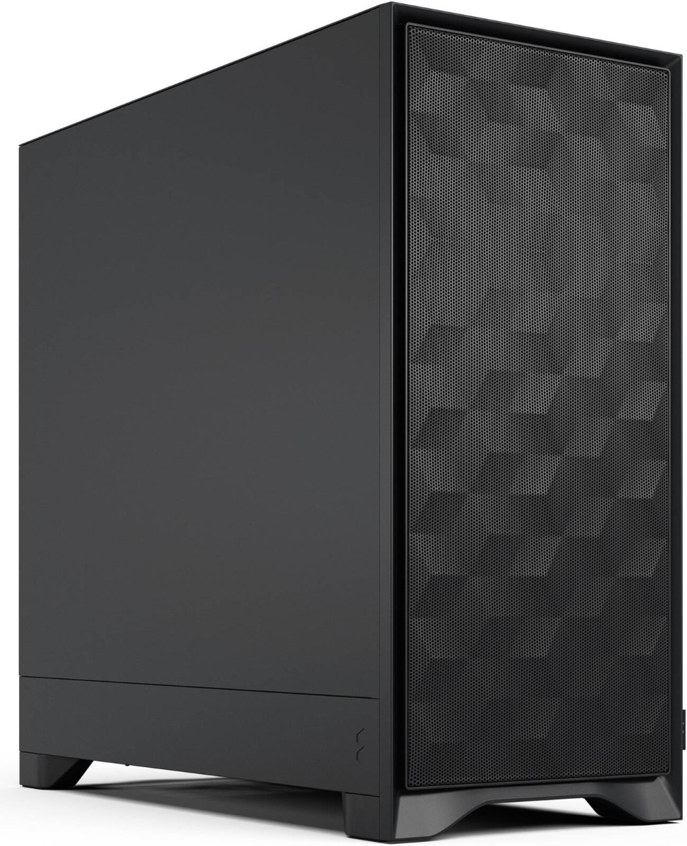 Fractal Design Pop 2 Air Black Solid Mid Tower PC Case, ATX Micro ATX Mini ITX, Steel Side Panels, Ventilated Mesh Front Panel, Up to 416 mm GPU, 170 mm CPU Cooler, 360 mm Top Radiator - Black