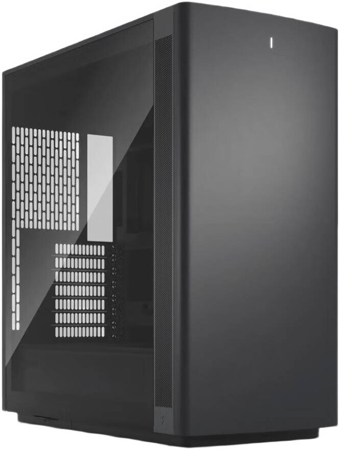 Fractal Design Define One Dark TG Light Tint ATX Mid Tower Case Black - زجاج مقوى، 3 مراوح Momentum، 6 مراوح 120 مم، مشعاع 360 مم، ألواح عازلة للصوت | FD-C-DEFOA-02