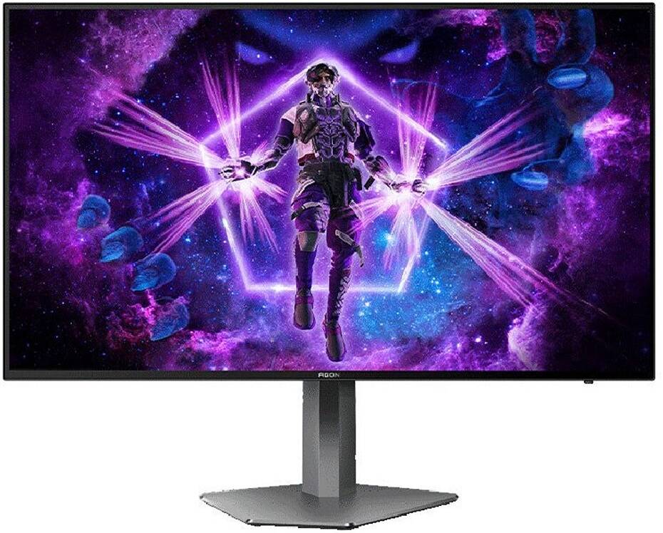 AOC Agon PRO AG276QKD Gaming Monitor 26.5" OLED Display 480Hz Refresh Rate, 0.03ms Response Time, Display colours 1.07 Billion, Adaptive sync - Black
