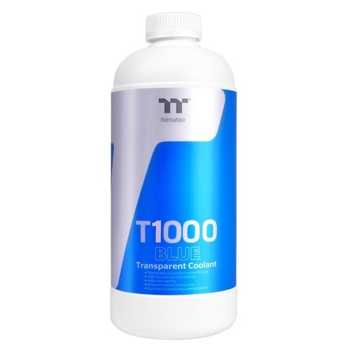 ثيرمالتاك تي1000 سائل تبريد شفاف أزرق – 1000 مل لتبريد ماء أجهزة الكمبيوتر المخصص لون أزرق