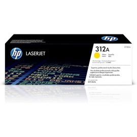 HP 312A Yellow Original LaserJet Toner Cartridge, CF382A