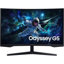 سامسونج شاشة  32 بوصة أوديسي G5 المنحنية شاشة VA QHD 2560 × 1440 معدل التحديث 165 هرتز وقت الاستجابة 1 مللي ثانية VA عرض HDMI أسود 