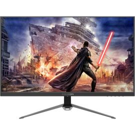 شاشة ألعاب GAMEON Premium Series مقاس 27 بوصة QHD IPS بدقة 2560 × 1440 ومعدل تحديث 165 هرتز ووقت استجابة 1 مللي ثانية وتقنية G-Sync وFreeSync تدعم PS5 DP 1.2 وHDMI2.1 باللون الأسود