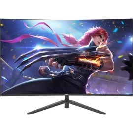 AIWA Curved Slim Monitor 27 inch MF270K-V FHD VA Display 1920 x 1080 75Hz Refresh Rate, 5ms (OD) Response Time, Free-Sync Technology, Curved 1500R, Frameless, Support VESA, Black 