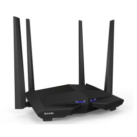 Tenda AC10 AC1200 Dual‑Band Gigabit WiFi Router with 4 Antennas, MU‑MIMO-Beamforming