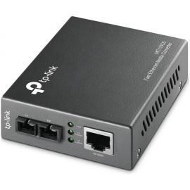 TP‑Link MC110CS 10/100Mbps Single‑Mode Media Converter 100BASE-FX to 100BASE-TX Fiber to Ethernet Media Converter with SC Port, Up to 20 km Range