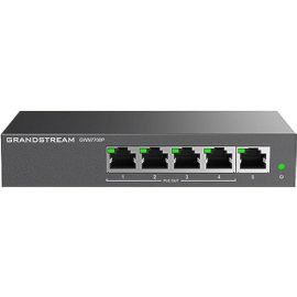 مفتاح Grandstream GWN7700P Gigabit غير مُدار بخمسة منافذ مع 4 منافذ PoE+ 