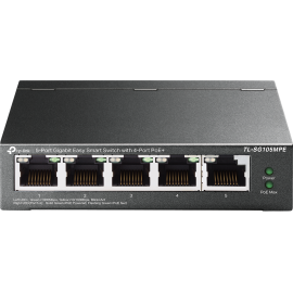TP-Link TL-SG105MPE 5-Port Gigabit Easy Smart Switch with 4 × PoE+ (120 W Budget) Fanless Desktop/Wall-Mount