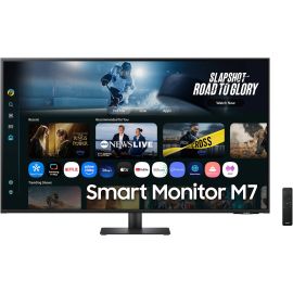 SAMSUNG Smart Monitor 43 inch M7 M70F 4K UHD VA Display 3840 x 2160 60Hz Refresh Rate 4ms Response Time Tizen Operating System Black 