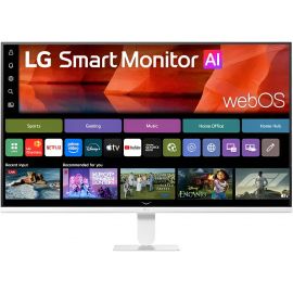 LG 32U501SB-W Smart Monitor, 32 Full HD (1920x1080) Display, 120Hz Refresh Rate, 5ms (GtG) Response Time, Stereo Speaker - White