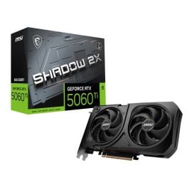 MSI GeForce RTX 5060 Ti 8G SHADOW 2X OC PLUS – 8 GB GDDR7 128-bit, PCIe Gen5 Graphics Card, Dual-Fan SHADOW Cooling, DLSS 4 & Ray Tracing