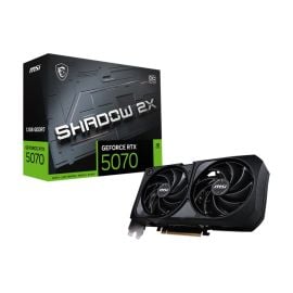 MSI GeForce RTX 5070 12G SHADOW 2X OC – 12 GB GDDR7 192-bit PCIe Gen5 Graphics Card, Dual-Fan SHADOW Cooling, Factory Overclock, DLSS 4 & Ray Tracing