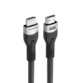 Promate PrimeLink8K-300 Ultra High-Speed HDMI 2.1 Cable – 3m, 8K@60Hz, 48Gbps, Dynamic HDR, eARC, Gold-Plated Connectors, Slim Flexible Design – Black