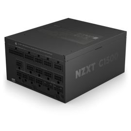 NZXT C1500 1500W 80+ Platinum Fully Modular ATX 3.1 Power Supply – Dual PCIe 5.1 16-Pin 12VHPWR, Magnetic Levitation Fan, 140mm Size, 125 CFM Airflow, Black