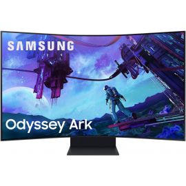 SAMSUNG Odyssey Ark 2nd Gen Curved Gaming Monitor 55" UHD 4K (3,840 x 2,160) Display Refresh Rate Max 165Hz Response Time 1ms(GTG) Color Support Max 1B HDR10+ Gaming Black 