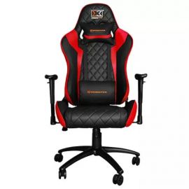 Xigmatek Hairpin Red Gaming Chair Ergonomic Gaming Chair with 2D Adjustable Armrests, Butterfly Mechanism Black & Red