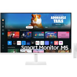 Samsung M5 Smart Monitor 27 inch M50D FHD VA Display 1920 x 1080 60Hz Refresh Rate 4ms Response Time Built-In Speakers HDR10 1B Color Support Wi-Fi & Bluetooth Connectivity