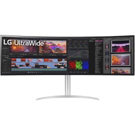 LG UltraWide Monitor Curved 49WQ95C 49 Inch Dual QHD 5120 x1440 144Hz Refresh Rate 5ms Response Time Display HDR HDMI