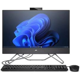HP  All-in-One 24 Intel Core i5 1235U Processor 8GB RAM 512GB SSD Storage NVIDIA MX450 2GB Graphics 23.8 inch FHD Touch Display USB Keyboard & Mouse Black Operating System (Windows 11 Modified)