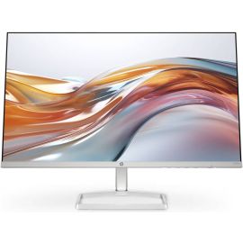 HP Monitor Series 5 524SW 24 inch FHD IPS Display 1920 x 1080 100Hz Refresh Rate 5ms Response Time 3-Sided Micro-Edge Bezel  White/Silver