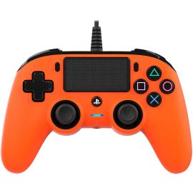 Nacon Wired Illuminated Compact Controller For PlayStation 4 (PS4) Orange