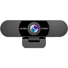 EMEET SmartCam C960 HD Webcam – 1080p Full HD @30fps, Dual Noise-Cancelling Microphones, 90° Wide-Angle Lens, Privacy Cover, USB Plug-and-Play – Model C960