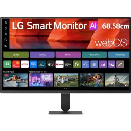  LG Smart Monitor AI U5s Monitor 27" FHD 1920 x 1080 IPS Display 120Hz Refresh Rate 5ms (GtG @ Faster) Response Time Streaming with webOS HDR10 sRGB 99% Dynamic Tone Mapping 2x HDMI 2x USB-A - Black