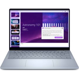 Dell 14 Plus DB04250 2-in-1 Laptop Intel Core Ultra 7-256V Processor 16GB Ram 1TB SSD Storage Intel Graphics 14 Inch WUXGA Touch Flip Display Operating System Windows 11 Home English Arabic Backlit Keyboard - Ice Blue