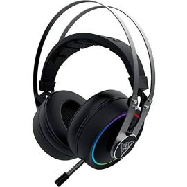 GAMDIAS HEBE P1A RGB Gaming Headset – 7.1 Virtual Surround, 53mm Drivers, USB RGB LED, Vibration Bass Impact, Noise-Cancelling Unidirectional Mic – Black