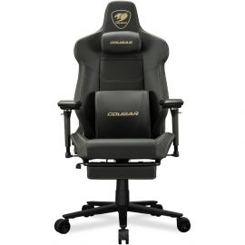 Cougar Armor EVO M Gaming Chair Ergonomic Black/Gold Design, High-Density Foam, Adjustable Armrests, Recline & Tilt, Racing-Style Premium Office/Gaming Chair