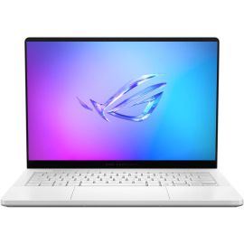  لاب توب الألعاب ASUS ROG Zephyrus G14 GA403UH-OLED9161W بمعالج AMD Ryzen 9 270، ذاكرة رام 16 جيجابايت، سعة تخزين SSD 1 تيرابايت، كرت شاشة GeForce RTX 5050 بسعة 8 جيجابايت، شاشة OLED WQXGA بحجم 14 بوصة، لوحة مفاتيح إنجليزية/عربية، اللون أبيض، نظام التشغيل