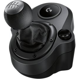 Logitech Driving Force Shifter for G923, G29 & G920, 6-Speed with Push-Down Reverse Gear Black