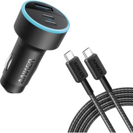 شاحن سيارة Anker 335 بمنفذي USB Type C PD بقوة 67 واط