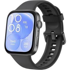 HUAWEI WATCH FIT 3, 1.82" AMOLED Display, All-Round Fitness Management, Compatible with iOS and Android-Black