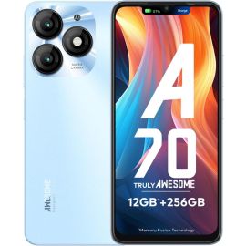 itel A70 Dual Sim Smartphone 3GB Ram 128GB Storage 4G Azure Blue International Version