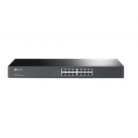 TP-Link TL-SF1016 16-Port 10/100 Mbps Rackmount Unmanaged Switch Fast Ethernet, Energy-Efficient, Fanless Network Switch