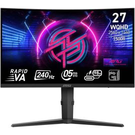 MSI MPG Curved Gaming Monitor 27 inch 275CQRXF WQHD VA Display 2560 x 1440 240Hz Refresh Rate 5ms (GtG) Response Time AMD FreeSync Premium Technology, Curve 1500R, Black