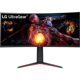 LG Curved Gaming Monitor 34GP63A 34 inch QHD UltraGear (3440 x 1440) VA Panel Refresh Rate 160Hz Response Time 5ms AMD FreeSync Premium RGB 99% (Typ.) & HDR 10, 7Wx2ch Speakers, HDMI / DisplayPort Black
