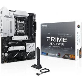 ASUS PRIME X870-P WIFI AM5 DDR5 ATX Motherboard AMD X870, PCIe 5.0, Wi‑Fi 7, USB4, 4x M.2, AM5 Socket 