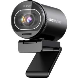 EMEET SmartCam S600 4K Ultra HD Webcam – 3840×2160 at 30fps, Sony 1/2.5″ Sensor, PDAF Autofocus, Dual Noise-Cancelling Mics, 88° Field-of-View, Privacy Cover, USB-C/USB-A Plug-and-Play