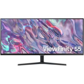 شاشة Samsung ViewFinity S5 S50GC مقاس 34 بوصة Ultra WQHD مع دقة HDR 3,440 × 1,440، معدل تحديث 100 هرتز AMD FreeSync HDMI