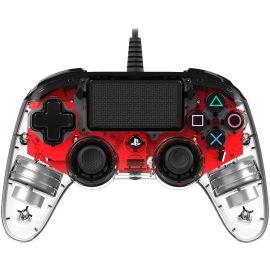 Nacon Wired Illuminated Compact Controller For PlayStation 4 (PS4) Red